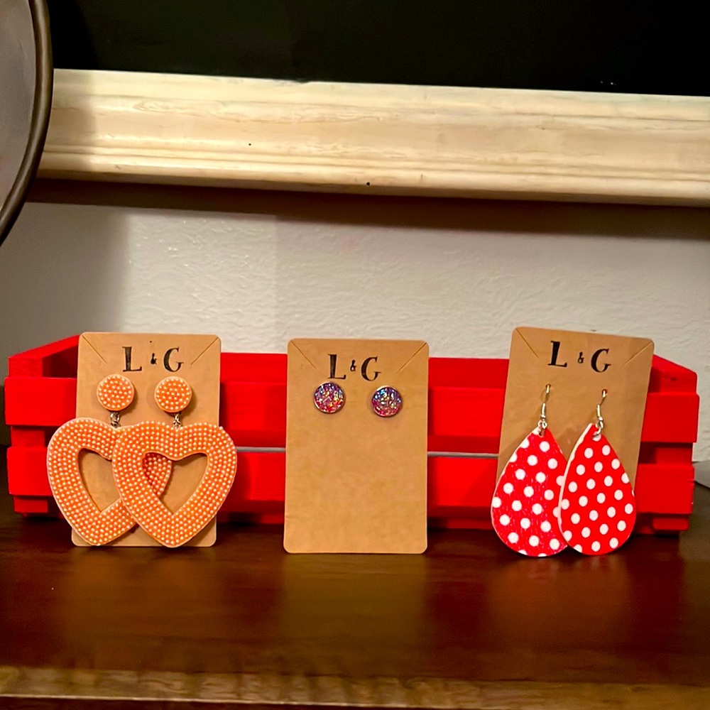 Valentines earrings